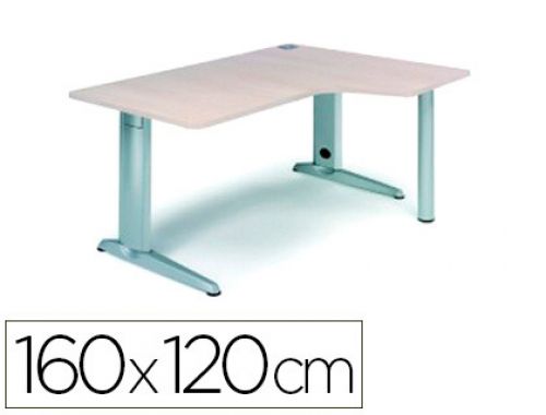 Ala para mesa rocada serie metal 160x120 cm direita acabamento ac02 cinza , Rocada , 78236 , 8427951991065